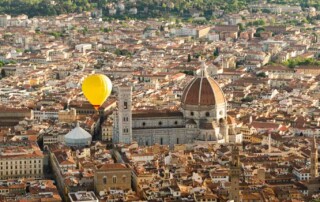 Hot air balloon ride in Florence